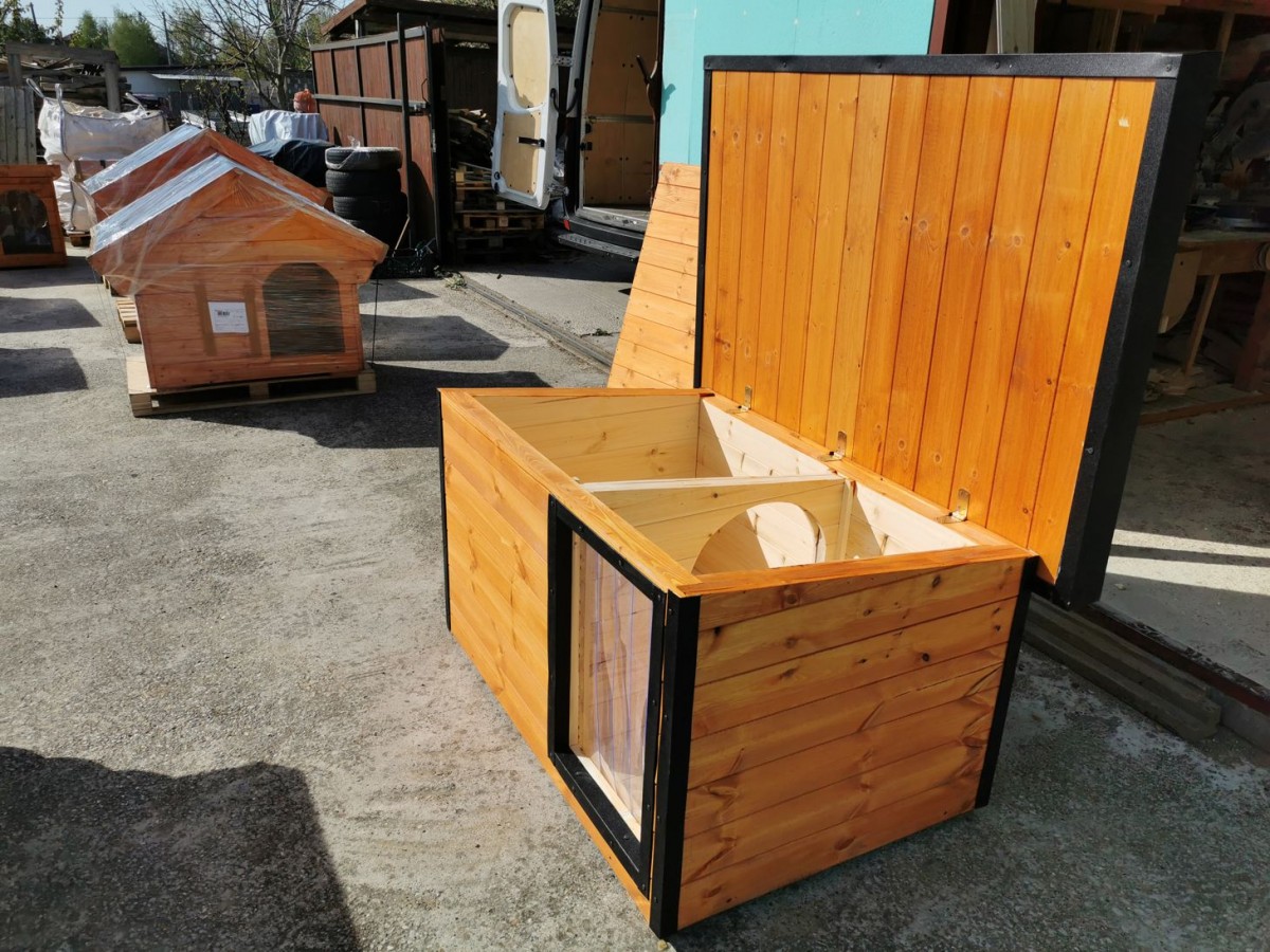 Dexter isolierte Hundehütte