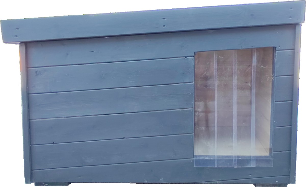 Donn isolierte Hundehütte