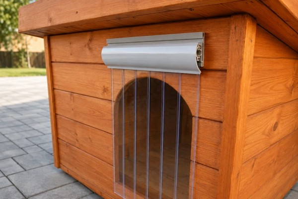 Zusätzlicher Thermovorhang für den Eingang der Hundehütte – ThermoShield™
