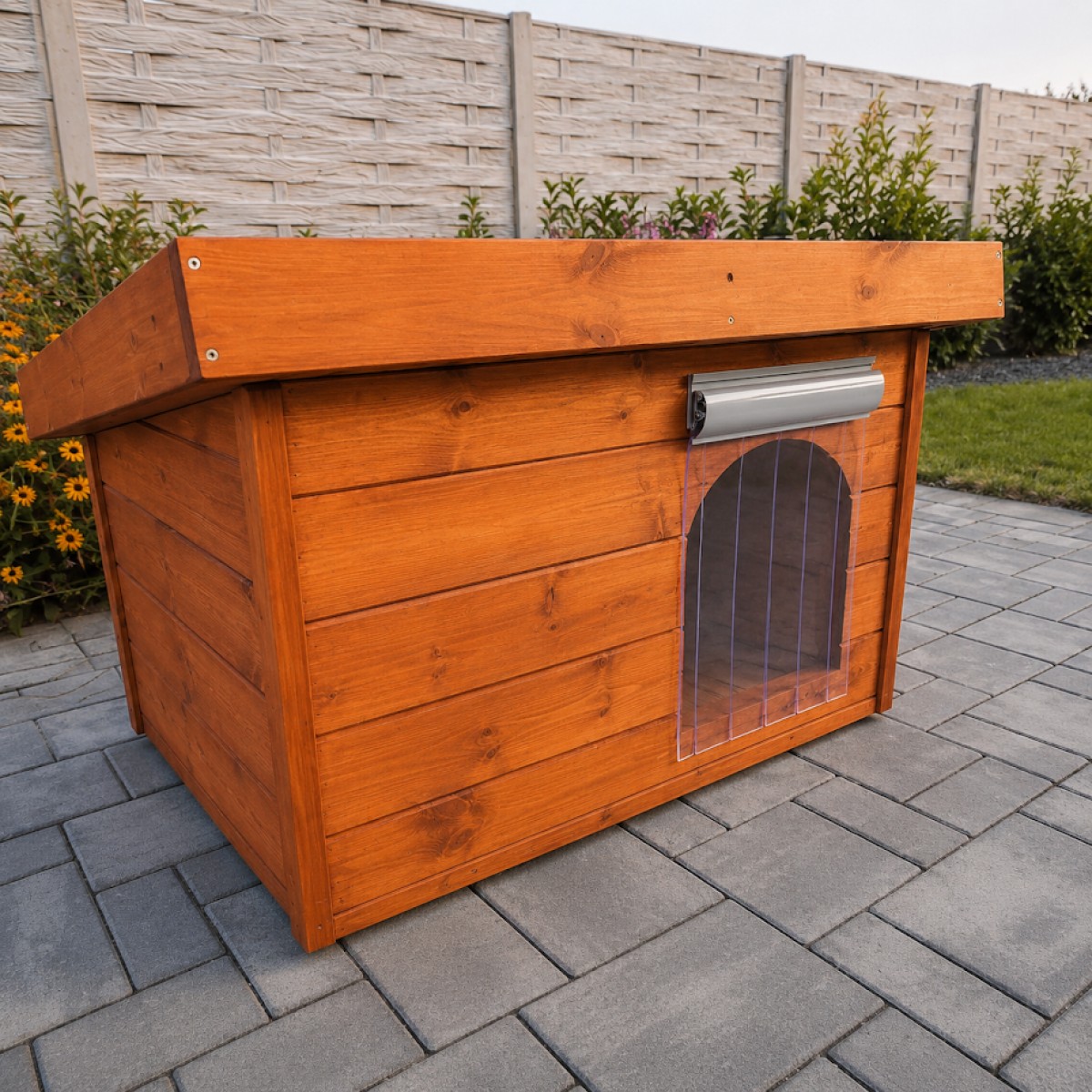 Zusätzlicher Thermovorhang für den Eingang der Hundehütte – ThermoShield™