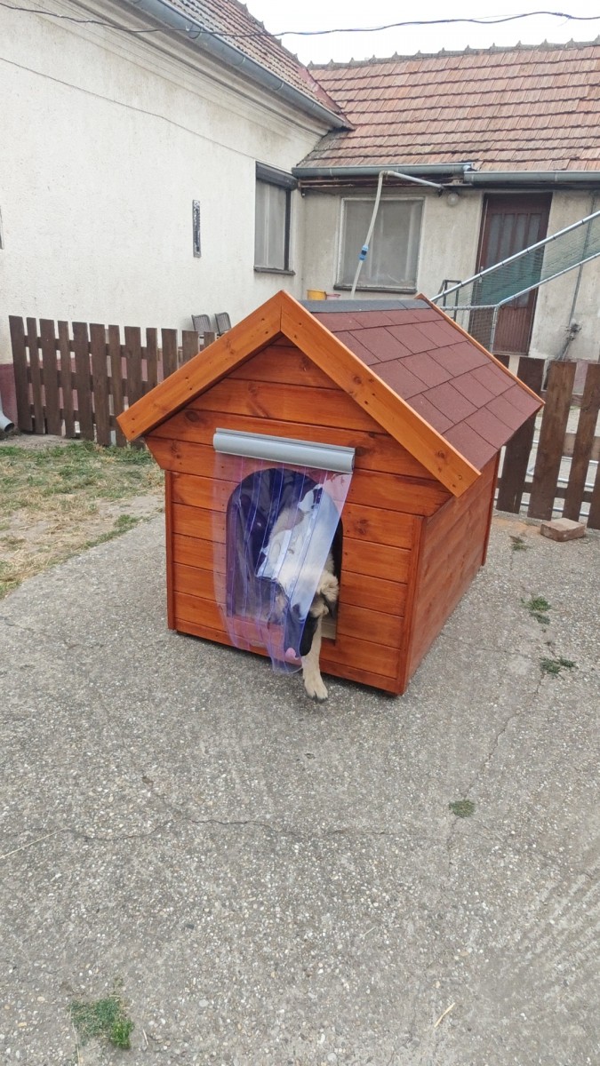 Zusätzlicher Thermovorhang für den Eingang der Hundehütte – ThermoShield™
